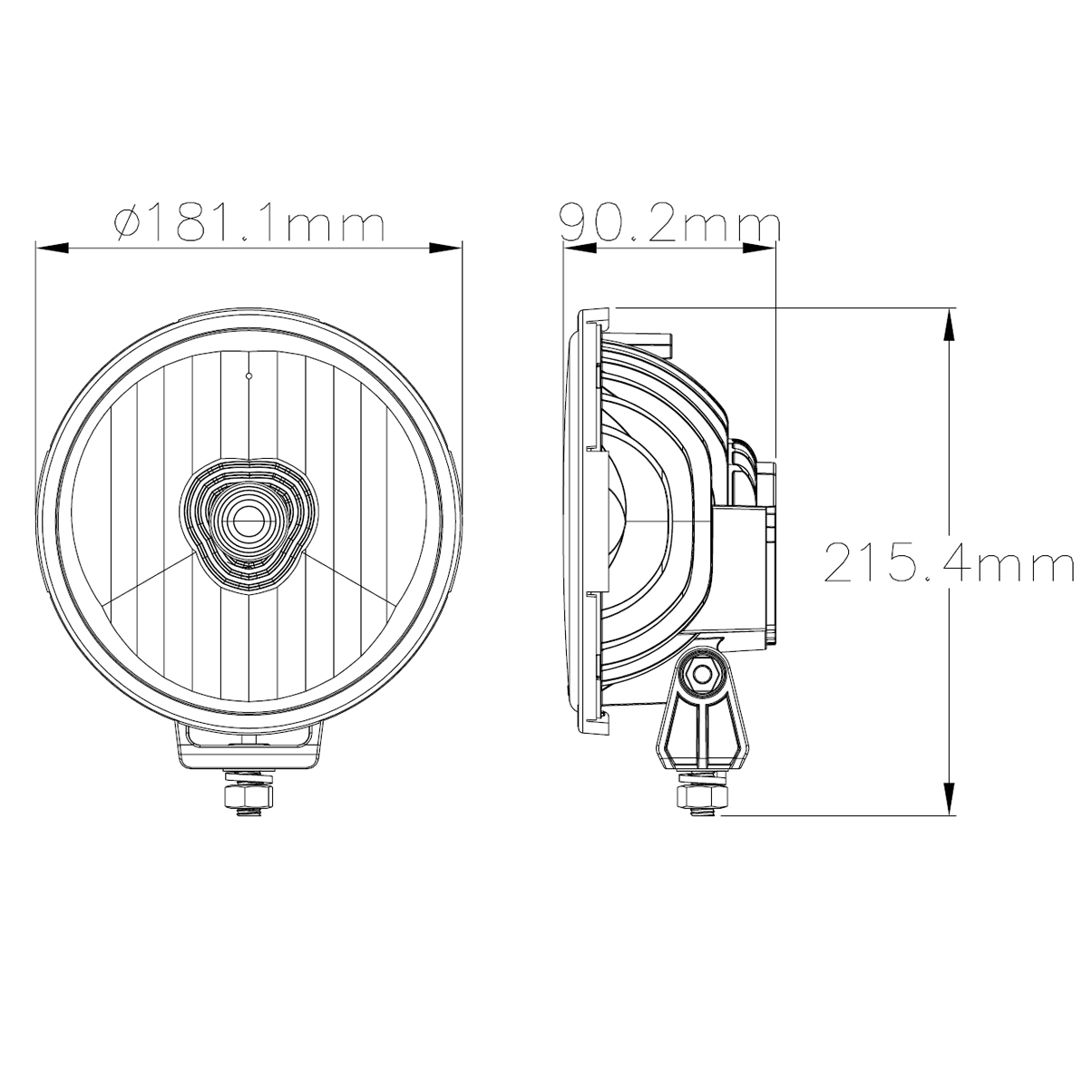 7" Round LED Driving Lamp